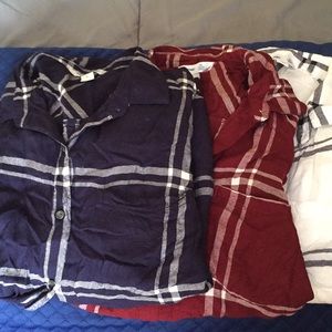 Set of 3 flannel shirts